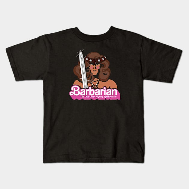 Barbarian Kids T-Shirt by TrulyMadlyGeekly